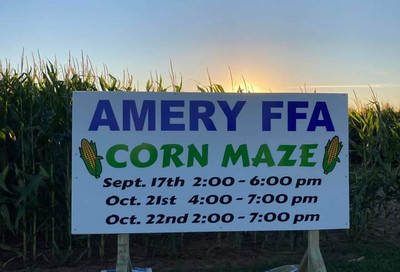 Sign for the Corn Maze
